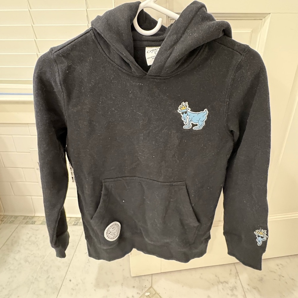 GOAT hoodie youth large